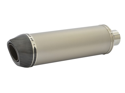 Aprilia Tuono V4 (2021-2022) Round Carbon Outlet Diabolus XLS Plain Titanium Exhaust